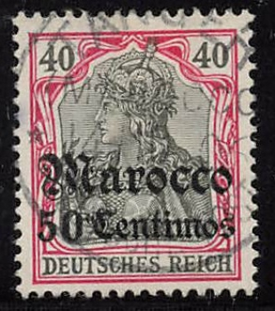 Deutsche Post in Marokko Michel 27 o gestempelt Germania