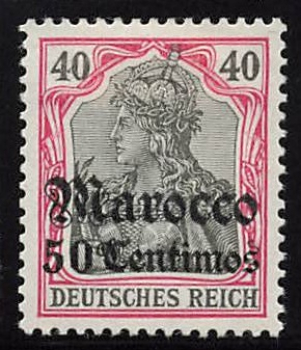 Deutsche Post in Marokko Michel 27 * ungebraucht Germania