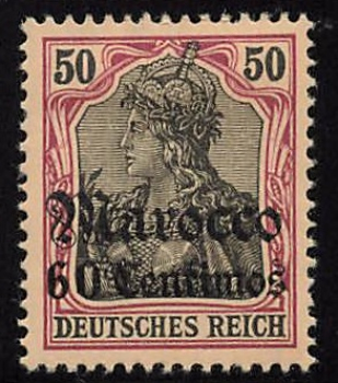 Deutsche Post in Marokko Michel 28 * ungebraucht Germania