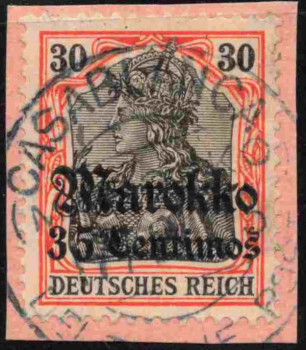 Deutsche Post in Marokko Michel 51 o gestempelt Germania 