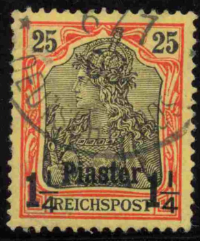 Deutsche Post in der Türkei Michel 15 I o gestempelt Germania
