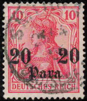 Deutsche Post in der Türkei Michel 25 o gestempelt Germania