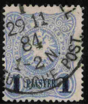 Deutsche Post in der Türkei Michel 3 o gestempelt Reichsadler im Oval