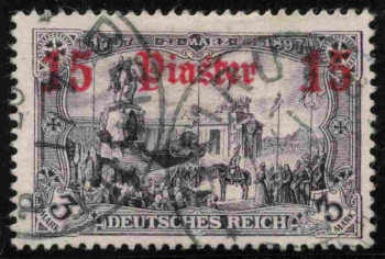 Deutsche Post in der Türkei Michel 34 o gestempelt