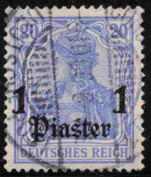 Deutsche Post in der Türkei Michel 38 o gestempelt Germania