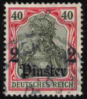 Deutsche Post in der Türkei Michel 41 o gestempelt Germania