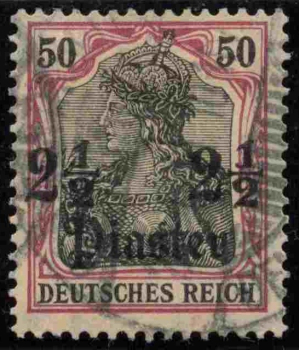 Deutsche Post in der Türkei Michel 42 o gestempelt Germania