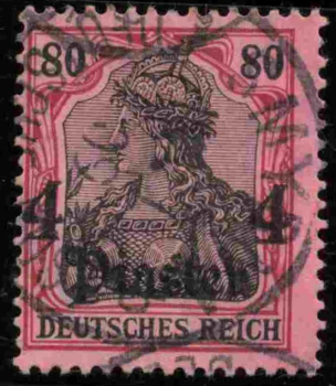 Deutsche Post in der Türkei Michel 43 o gestempelt Germania