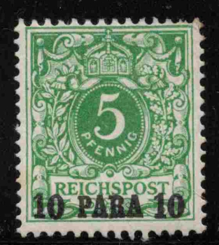 Deutsche Post in der Türkei Michel 6 * ungebraucht Krone Adler