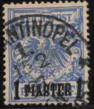 Deutsche Post in der Türkei Michel 8 o gestempelt Krone Adler