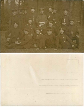 Deutsche Soldaten vom 4. Regiment 1. WK Echtfoto * ca. 1915