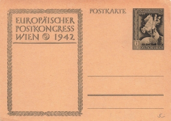 Deutsches Reich Ganzsache Postkongress Aufdruck