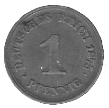 Deutsches Reich Kaiserreich 1 Pfennig 1875 A kleiner Adler