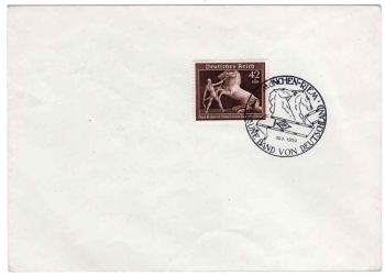 German Reich Michel 699 "The Brown Band of Germany" FDC special cancellation Munich Riem 30.7.1939