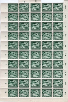 Deutsches Reich Michel 866 Luftpostdienst Schalterbogen postfrisch **1943 