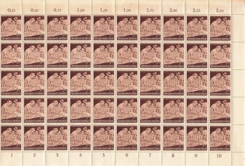 German Empire Michel 869 10 years of relief work for mother and child, switch sheet part ** 1944 