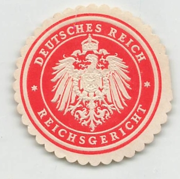 German Reich Reichsgericht seal mark around 1930