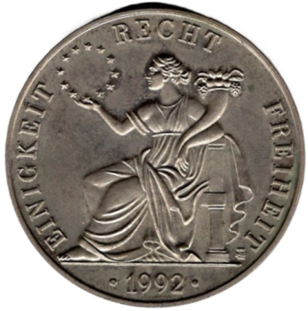 Deutschland Europa ECU 1992 Medaille