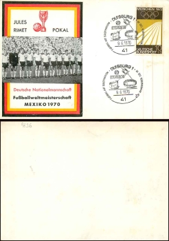 Deutschland Fußballweltmeisterschaft 1970 o 9.6.1970