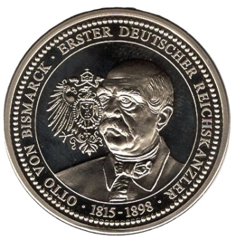 Deutschland Medaille Otto von Bismarck Erster Deutscher Reichskanzler