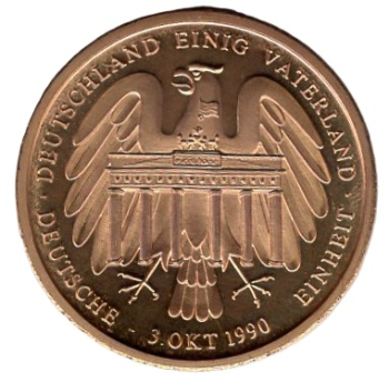 Deutschland Wendepunkte Deutscher Geschichte Deutschen Einheit 9. Okt 1990 Medaille 
