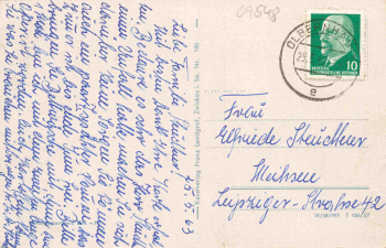 Deutschneudorf Erzgebirge Obere Häuser o 1962