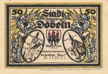 04720 Döbeln Notgeldschein 1921