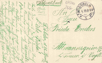 04720 Döbeln Königstrasse mit Realschule o 1915