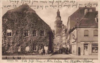 04720 Döbeln Gemischwarenladen Max Albrecht o 1931