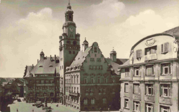 04720 Döbeln Rathaus Notenbank o 1964