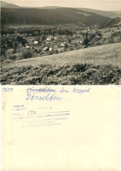 01762 Doenschten Ore Mountains Print template * 1960