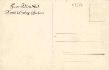 Dörnthal Erzgebirge Olbernhau Haus Dörnthal * um 1930