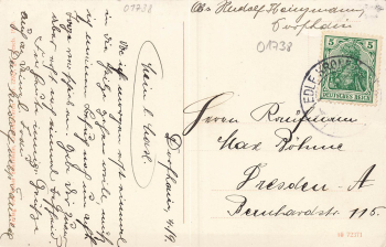 01738 Dorfhain bei Edle Krone o 1909