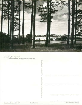 17255 Drosedow general view with crooked clouds lake * 1962 Hanich0622