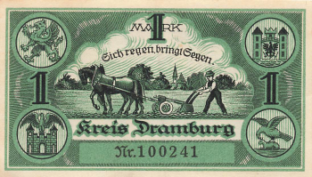 Dramburg Pommern Notgeldschein Drawsko Pomorskie 1920
