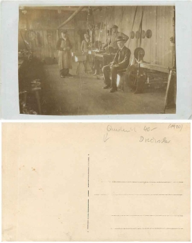 Drechslerei Werkstatt Echtfotokarte * ca. 1920