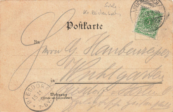 Dreissighuben Gasthaus Friedenseiche Schlesien Wloki o 1898