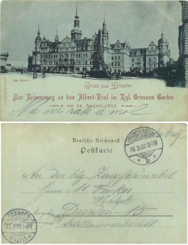 Dresden Albert Festival in the Great Garden in 1897
