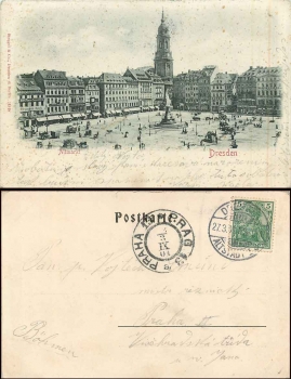 Dresden Altmarkt o 27.3.1901