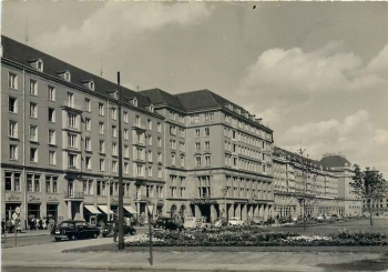 Dresden Altmarkt Cafe Prag Druckvorlage um 1970 Hanich Foto