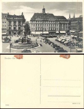 Dresden Altmarkt mit Germania-Denkmal *ca. 1940