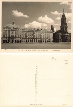 Dresden Altmarkt Ostseite mit Kreuzkirche * 1959 ​​​​​​​Verlag Hahn-Foto13537