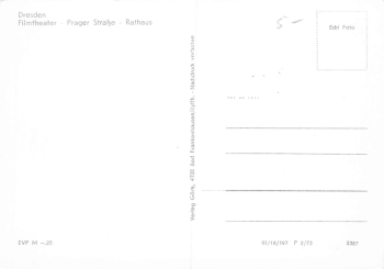 Dresden Prager Strasse Filmtheater * 1973