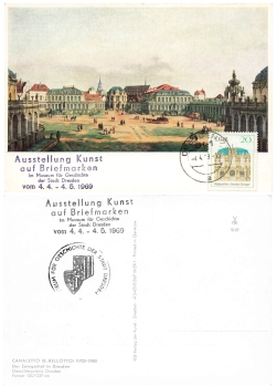 Dresden exhibition art on postage stamps 1969