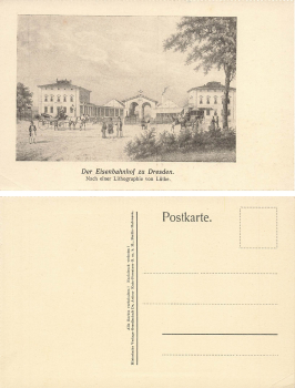 Dresden Hauptbahnhof Heilgruß mit Hackenkreuz in der Sonne o 1933