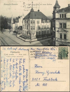 Blasewitz Dresden old and new town hall, o 1920