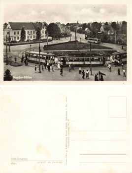 Buehlau Dresden Ullersdorfer Platz Kurhaus tram terminus * around 1950