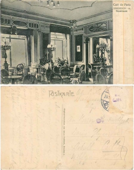 Dresden Cafe de Paris Seestrasse o ca. 1910