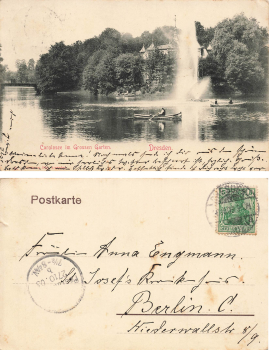 Dresden Carolaschloesschen Grosser Garten o 1903