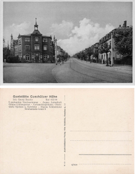 Coschuetz Dresden Restaurant Coschuetzer Höhe Georg Baake * um 1930